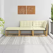 Sekcionalna sofa s jastukom Bijela 241,5 x 83 x 73 cm