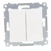 Simon 54 stikalo za lestenec, odporno proti brizganju vode, IP44, hitri priključki, belo DW5B.01/11
