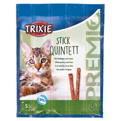 Trixie PREMIO Stick Quintett - s peradi i jetricom (10 x 5 g)