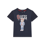 Guess Majica N5YI22 K8HM4 Mornarsko modra Regular Fit
