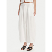 PINKO Hlače iz tkanine 105210 A2LD Bela Relaxed Fit