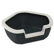 FERPLAST WC za macke Dama, otvoreni, kutni, reciklirana plastika, 57,5x51,5x22cm