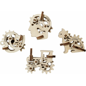 Ugears 3D Puzzle V Fidget Tribiks 8 delov