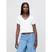 GAP Linen crop t-shirt - Womens