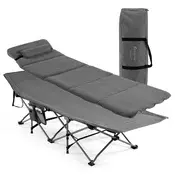 COSTWAY Zložljiva postelja za kampiranje Field Bed 65 x 185 x 41-53 cm, (5000194762)