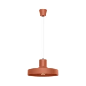 Sollux SL.1706 - Luster na sajli BILO 1xE27/15W/230V precnik 35 cm narandžasta
