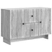 Vidaxl Strani šal Siva Sonoma 89 x 34,5 x 60 cm Inženirski les