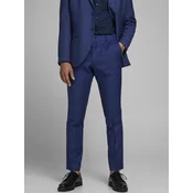 JACK & JONES Hlače z naborki, modra