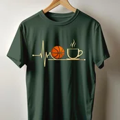 Camiseta Muška majica sa štampanim printom Cam 4010, Zimzelena