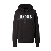 BOSS Black Sweater majica Econy1, crna / bijela