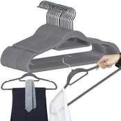 UNBRANDED Obešalnik za oblačila 20 kosov - siv Ruhhy 22535