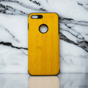 Ovitek Wood design za Apple iPhone 8/7 Plus, Teracell, rumena