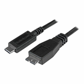 StarTech.com USB C to Micro USB Cable 0.5m - USB 3.1 Type C to Micro USB Type B Cable - Micro USB 3.1 to USB-C - Thunderbolt 3 Compatible (USB31CUB50CM) - USB Typ-C-Kabel - 50 cm USB31CUB50CM