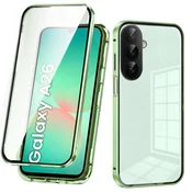 GS Ovitek za Samsung Galaxy A26 5G, dvojno magnetno steklo, zelen