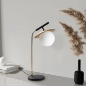 Opviq Stona lampa, Crna