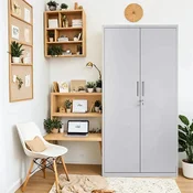 Songmics Predalnik z 5 policami 40x80x180 cm siva