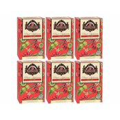 Basilur BASILUR Fruit Infusions - sadni čaj brez kofeina z naravnimi okusi goji, limete in citrusov, v vrečkah 20 x 2 g 6 kosi