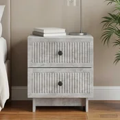 Nocni ormar Betonska siva 43 x 34,5 x 47,5 cm Konstruirano drvo