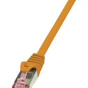 LogiLink RJ45 omrežni kabel CAT 6 S / FTP [1x RJ45 konektor - 1x RJ45 konektor] 7,50 m oranžna Logi