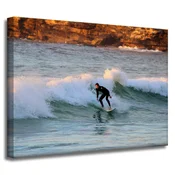 shumee Platno s sliko Ljudje Surfer na valu 40x30 cm