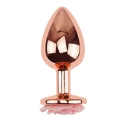Diamond Rose Gold Butt Plug Rose Small