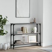 Konzolni stol boja hrasta 100 x 22,5 x 75 cm konstruirano drvo