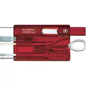 Victorinox Žepno orodje SwissCard, 0.7100.T, prozorno rdeče barve