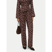 Vero Moda Hlače iz tkanine Elisa 10347961 Rjava Loose Fit