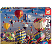 Puzzle Hot Air Balloons Educa 1500 dijelova i Fix ljepilo od 11 godina