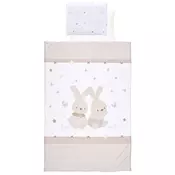 Set posteljine za bebe od 4 dijela Lorelli - Honey Bunny, bež