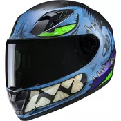 Djecja integralna motociklisticka kaciga HJC Y10 Frank MC1SF plavo-crna