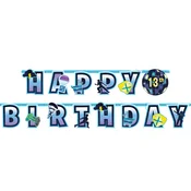 Amscan Banner Happy Birthday - Royal Battle
