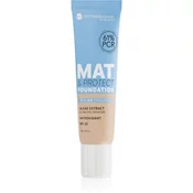 Bell Hypoallergenic dolgoobstojni matirajoči tekoči puder SPF 25 odtenek 03 Almond 30 g