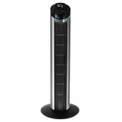 Cecotec EnergySilence 890 Skyline, Visoki kucni ventilator, Crno, Srebro, Pod, Gumbi, Bežicno, 7,5 h, LCD