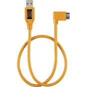 Tether Tools Tether Tools USB kabel USB-A vtič\, USB-mikro-B 3.0 vtič 0.50 m oranžna 90° kotni desno TET-CU61RT02-ORG, (20415754)