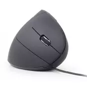 MUS-ERGO-01 Gembird Ergonomic 6-button optical mouse, black 95mm