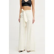 Marella Palazzo hlače Luca 2513131032 Écru Wide Leg