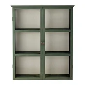 Siva stenska vitrina iz masivne jelke 85x100x25 cm Tone – Bloomingville