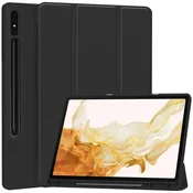 Etui Techsuit Flex Trifold z držalom za pisalo za Samsung Galaxy Tab S7 Plus/Tab S7 FE/Tab S8 Plus - black