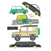 RACHEL ELLEN Cestitka- Birthday/Cars