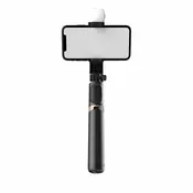 Selfie stick s tronožnim stalkom i bljeskalicom za mobilne uredaje Flash Stick  - crni