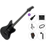 PSD Guitars JM-100B Premium SET Open Pore Black Električna kitara