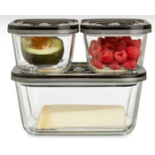 CASO CASO VacuBoxx Eco-Set 3 deli posode Steklene 1 kos 1,5 l, 2 kosa 0,5 l 1177