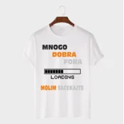 MAFIMI Muška majica Mnogo dobra fora, Bela