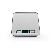 INF Polnilna digitalna kuhinjska tehtnica s priloženimi baterijami - srebrno nerjaveče jeklo 5 kg/1 g, (5000072067)