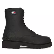 Gležnjarji Tommy Jeans Tjm Lace Up Tumbled High EM0EM01631 Črna