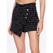 Pinko Kratke hlače iz tkanine 100407 A0IO Črna Regular Fit