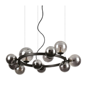 Ideal Lux - LED Lestenec na vrvici PERLAGE 11xG9/3W/230V črna