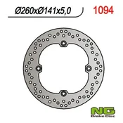 shumee Zavorni disk NG ZADNJI kawasaki, suzuki DL 650 04-20, DL 1050 20, DL 1000 02-19 (260X141X5) (4X10,5 MM)