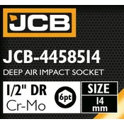 JCB NASTAVAK UDARNI DEEP 1/2 Cr-Mo 6-kutana 14mm RACNATA KLJUC